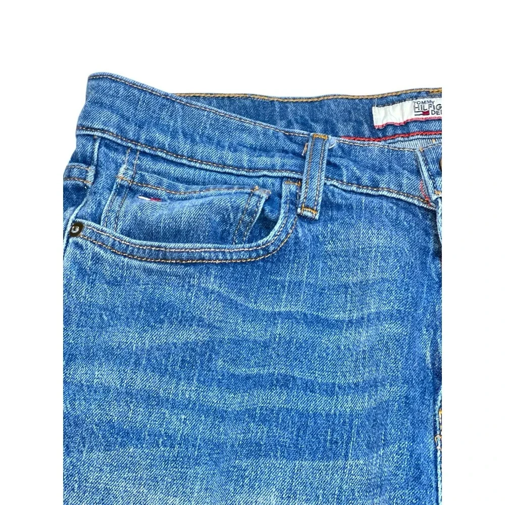 TOMMY HILFIGER MEN'S JEANS SZ 31x30 RELAXED FIT STRAIGHT LEG MEDIUM WASH ZIP FLY